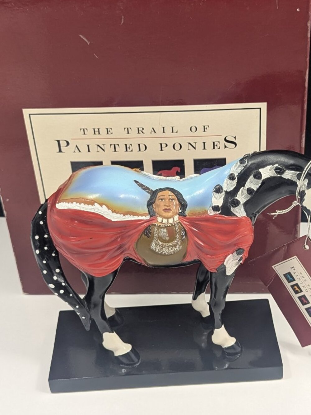 "Trail of Painted Ponies, Crazy Horse" figurine